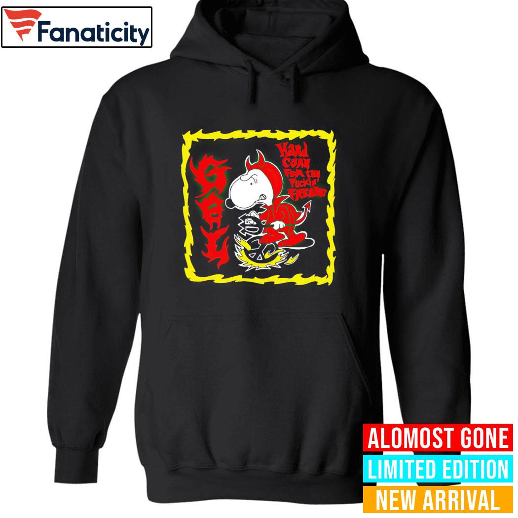 Snoopy hardcore for the fuckin freaks shirt, hoodie, sweater