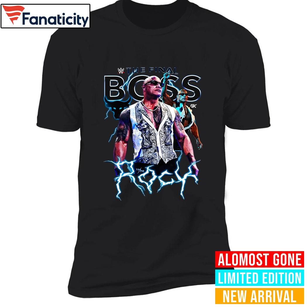 WWE ザ・ロック FINAL BOSS ブラック　Tシャツ　Lサイズ WWE The Rock Final Boss Brahma T-Shirt - Black -Mens