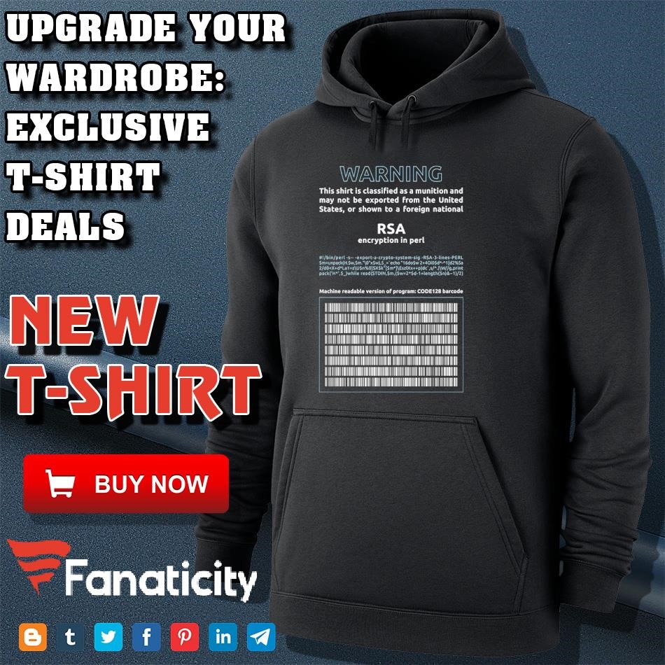 Warning this shirt is classified as a munition and may not be 