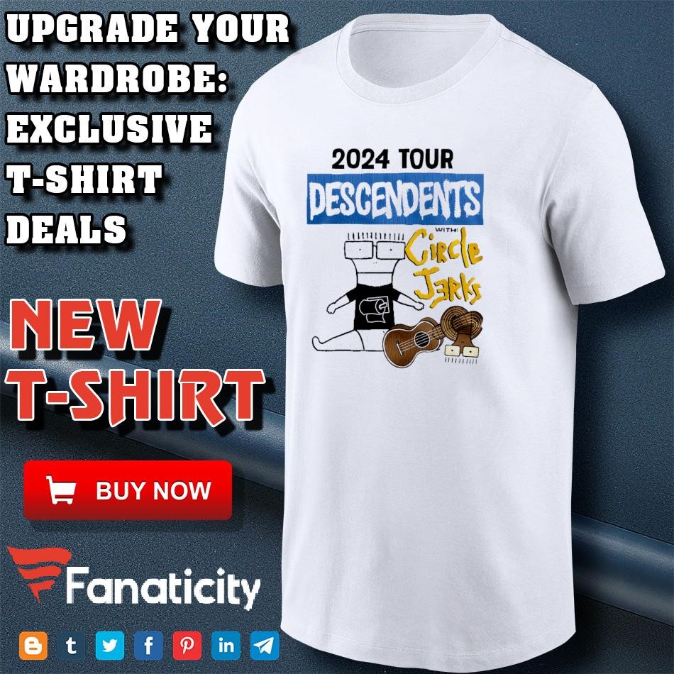 DESCENDENTS Circle Jerks 2024ツアーTシャツ　L 2024 tour Descendents With Circle Jerks shirt, hoodie