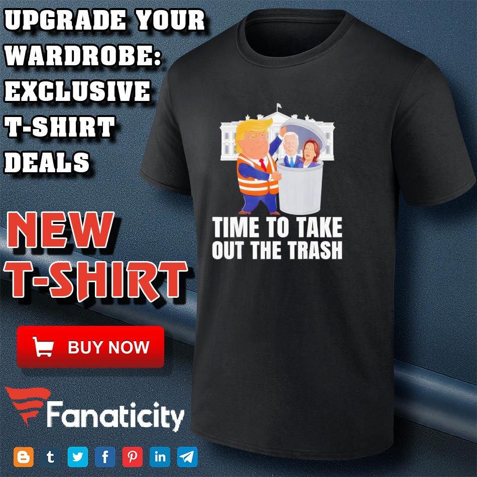 Trump time to take out the trash caricature shirt, hoodie, sweater 