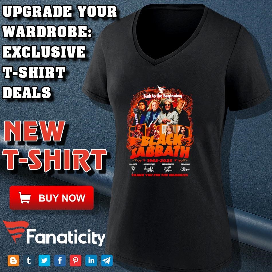 ブラックサバスback to the beginning Tシャツ Back To The Beginning Black Sabbath 1968-2025 T-shirt