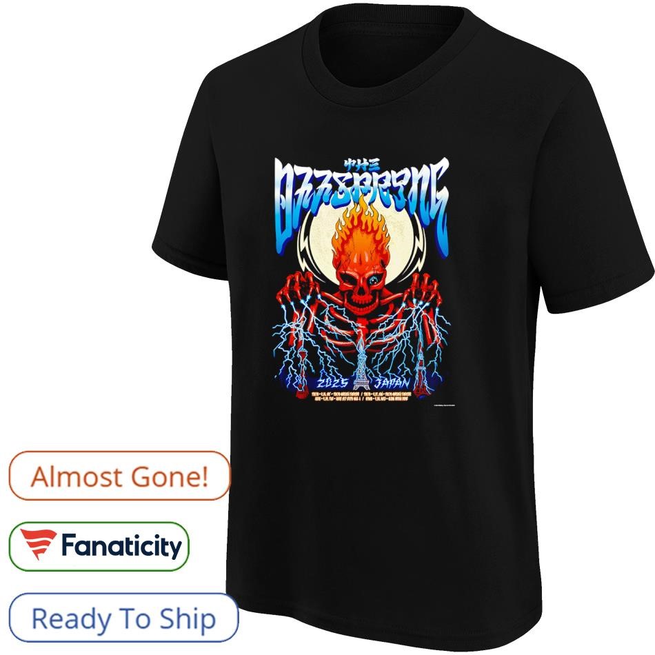 THE OFFSPRING　オフスプリング　ジャパンツアー2025　Tシャツ　L The Offspring Japan Tour 2025 Poster Skeleton Flame And
