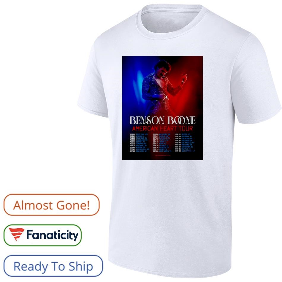 Benson Boone American Heart Tour 2025 Poster shirt, hoodie