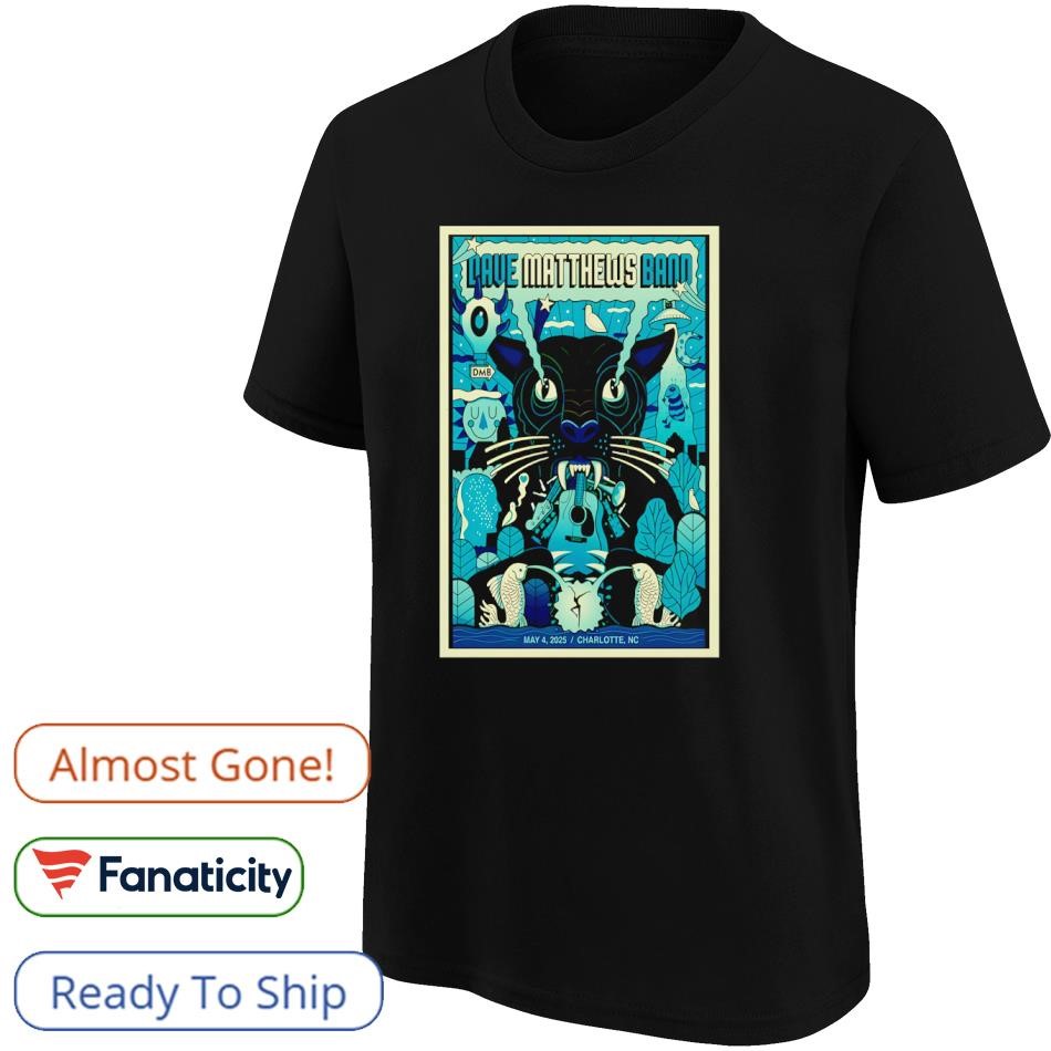 Dave Matthews Band Charlotte NC 2025 Tour shirt, hoodie