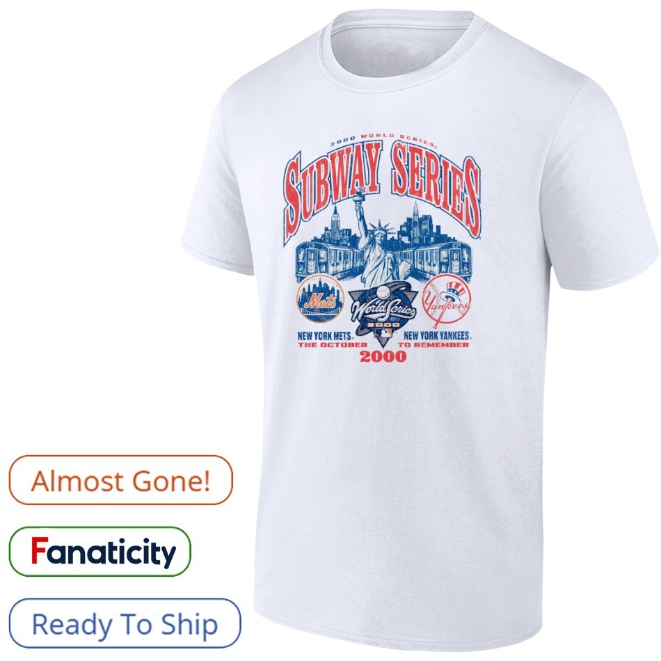 MLB - Yankees &amp; Mets ワールドシリーズ2000 Tシャツ VTG Mitchell & Ness Subway Tshirt 2000 World Series Subway