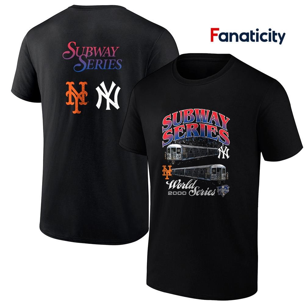 記念グッズ Y2K 07 MLB NEWYORK subwaySeries NAVY XXL Vintage Subway Series Shirt Mets Yankees New York Baseball