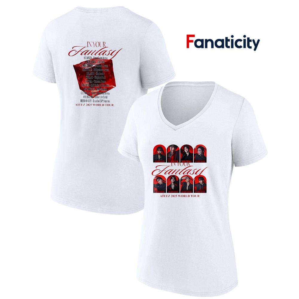 ATEEZ In Your Fantasy 2025 world tour roster shirt, hoodie