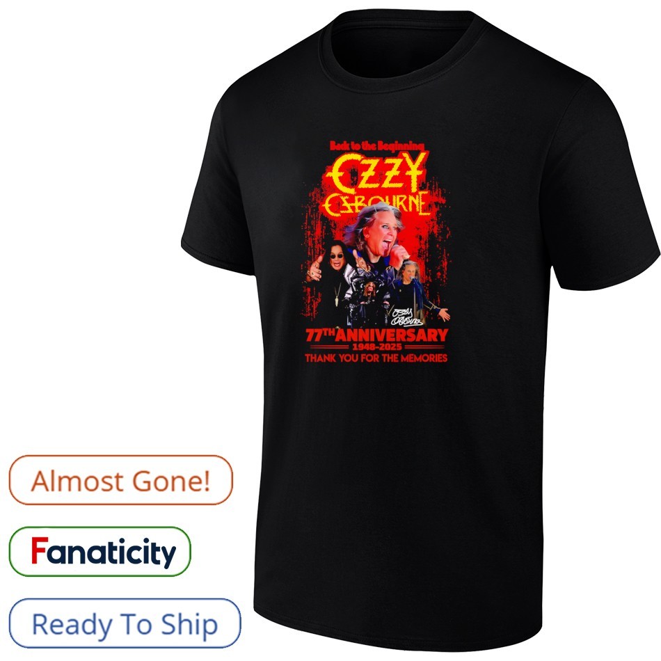 Back To The Geginning Ozzy Ozbourne 77th Anniversary 1948
