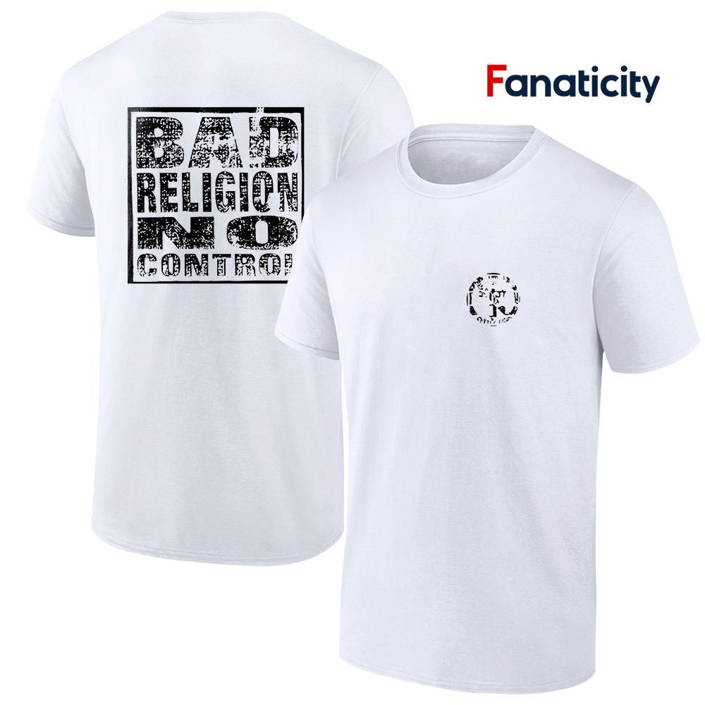 BAD RELIGION Tシャツ ホワイト Bad Religion World Tour 2025 no control shirt, hoodie