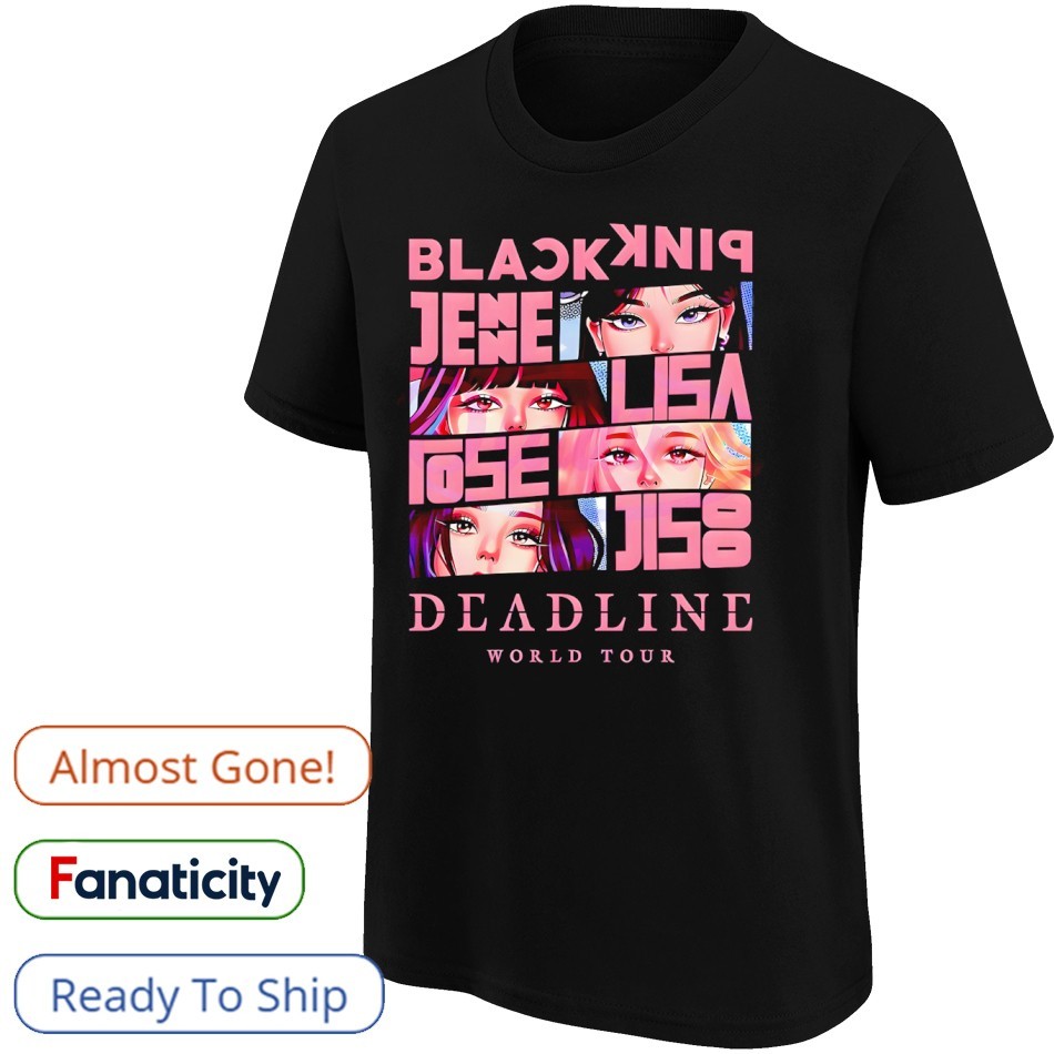 Blackpink Born Pink Deadline World Tour Anime Eyes Shirt