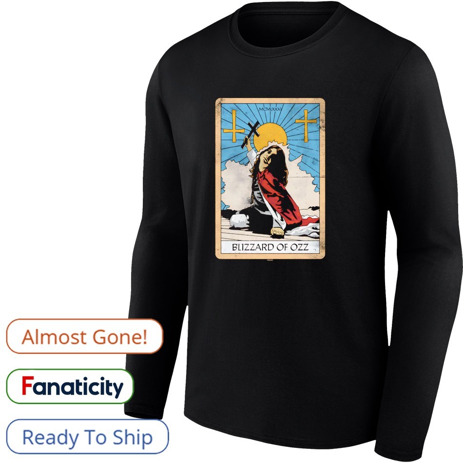 Blizzard Of Ozz tarot card shirt, hoodie, sweater, long