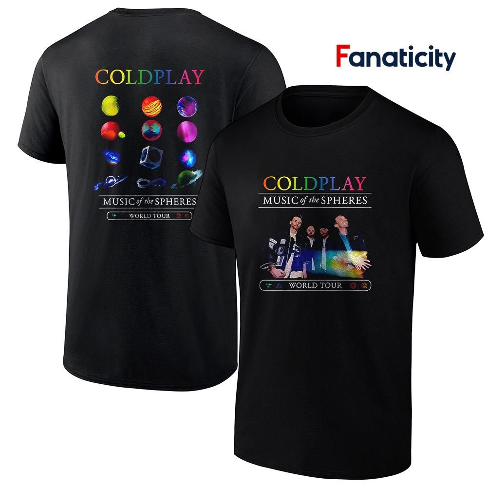 Tシャツ・カットソー Coldplay Music of The Spheres World Tour Event T-Shirt Black Coldplay Music of The Spheres World Tour 25 shirt, hoodie