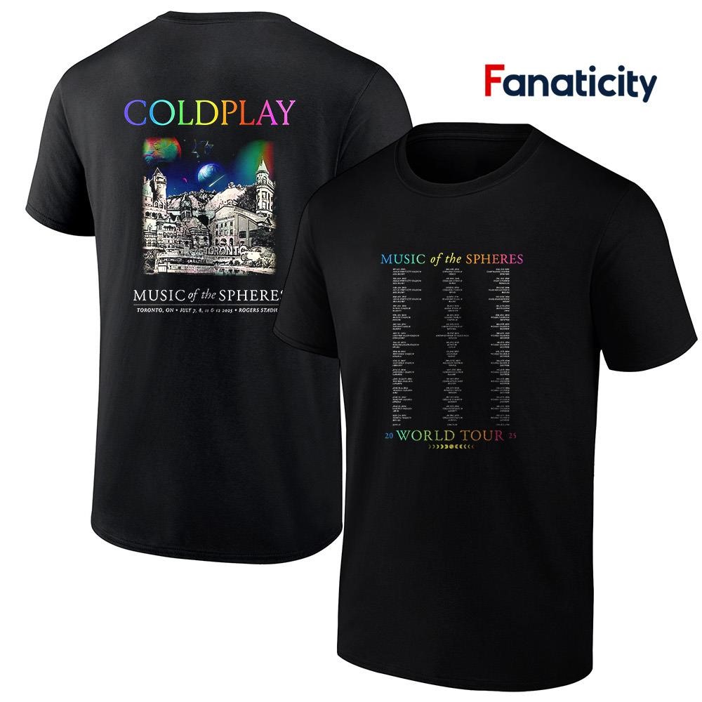 美品 COLDPLAY MUSIC OF THE SPHERESライブ Tシャツ Coldplay Toronto musicof the Spheres shirt, hoodie, sweater