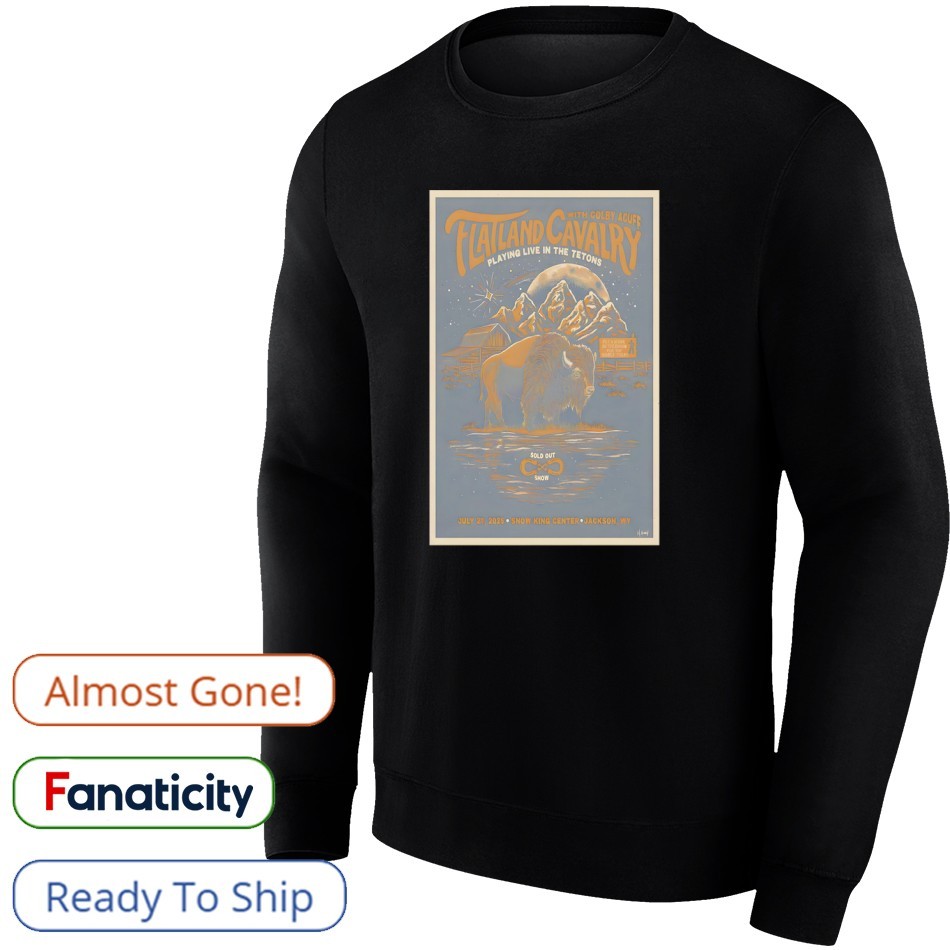 Flatland Cavalry July 27 2025 Jackson WY Poster Shirt