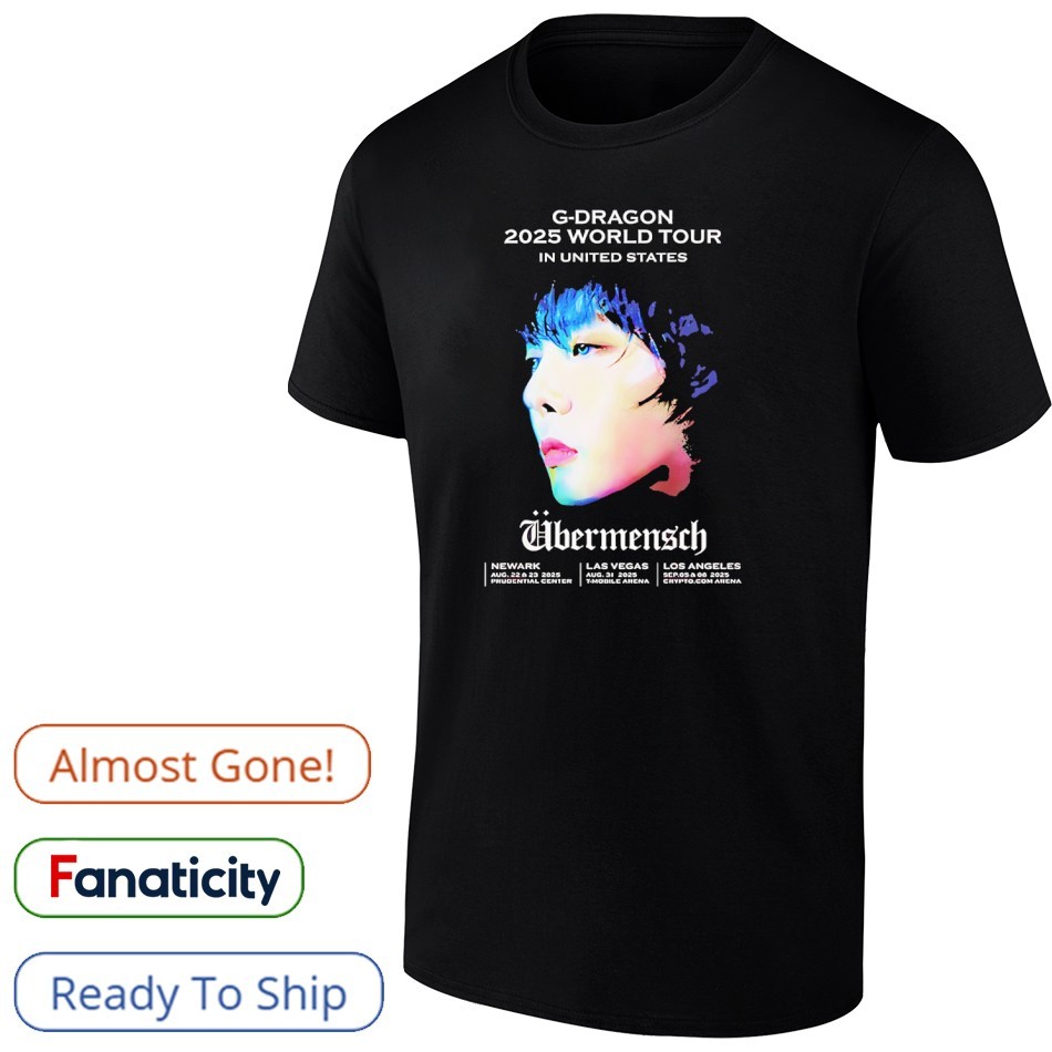 G-Dragon Übermensch2025 WORLD TOUR公式Ｔシャツ G-Dragon Ubermensch Phase 3 USA World Tour 2025 shirt