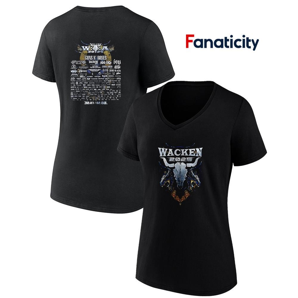 Guns N' Roses 2025 Tシャツ XL ブラック T-Shirt - Guns N' Roses x WOA 2025