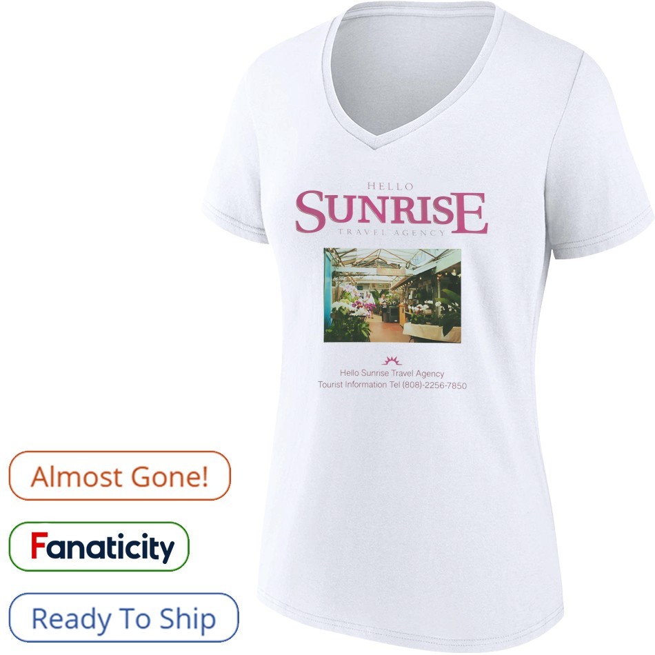 【HELLO SUNRISE】 HS Travel Agency Wave Logo Tee /追跡付 HELLO SUNRISE】 HS Travel Agency Wave Logo Tee /追跡付