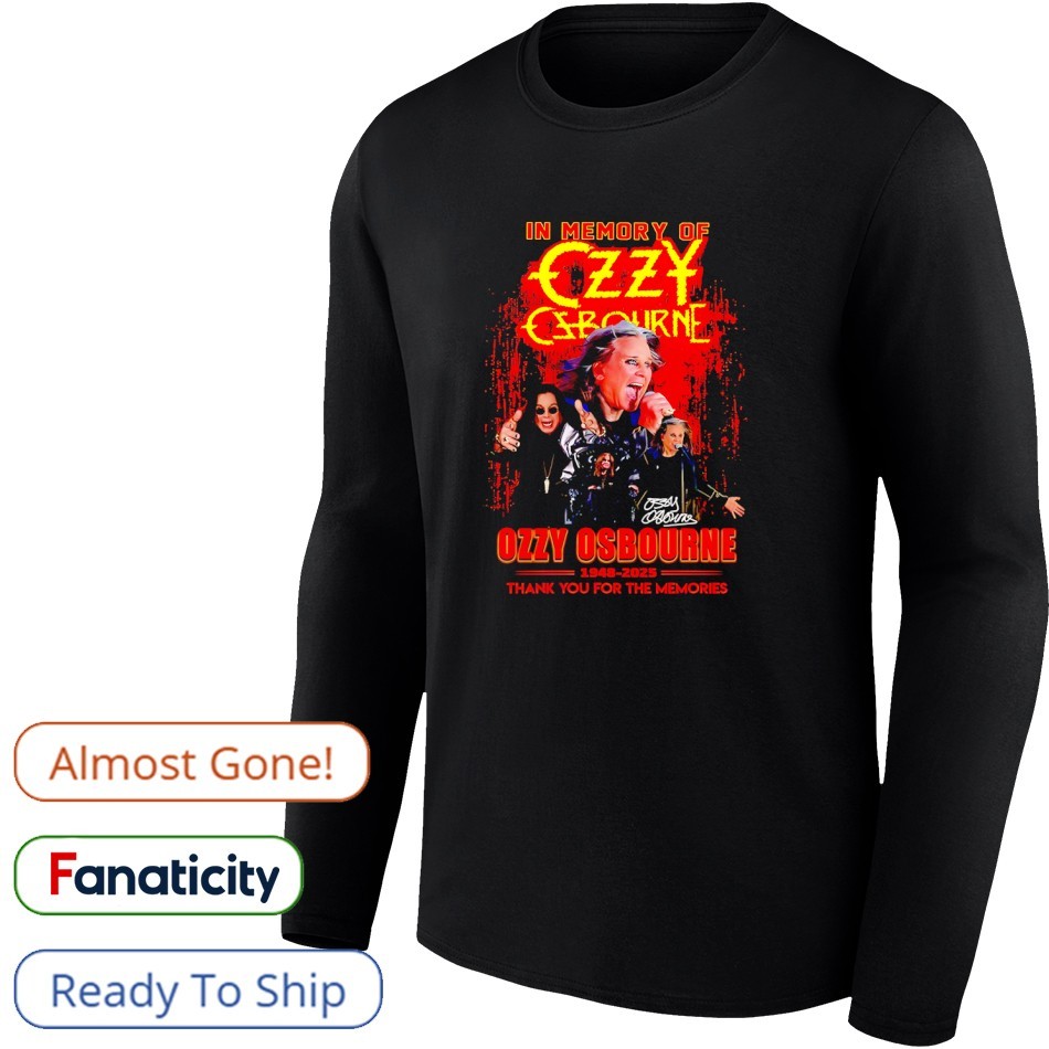 In Memory Of Ozzy Osbourne 1948-2025 thank you for the