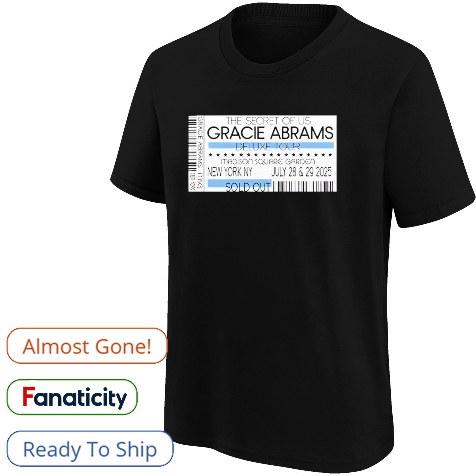 Jul 28-29 2025 Gracie Abrams Shirt, hoodie, sweater, long