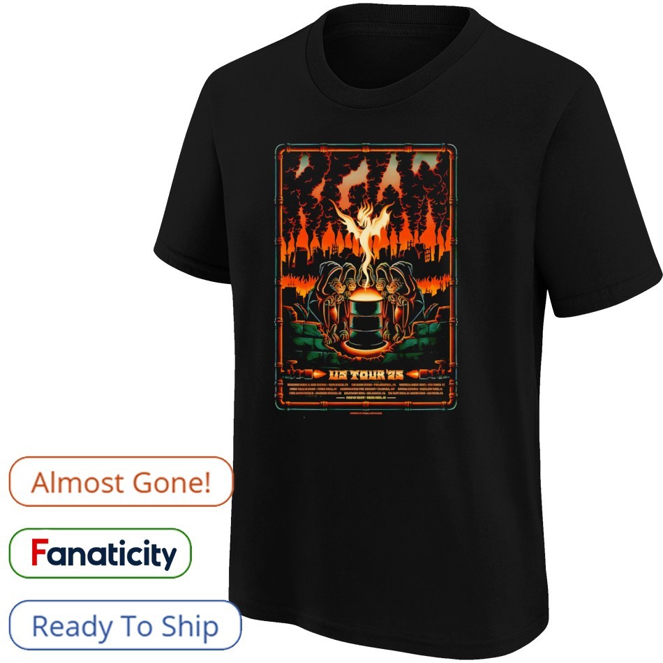 King Gizzard And The Lizard Wizard 2025 US Tour Poster Shirt