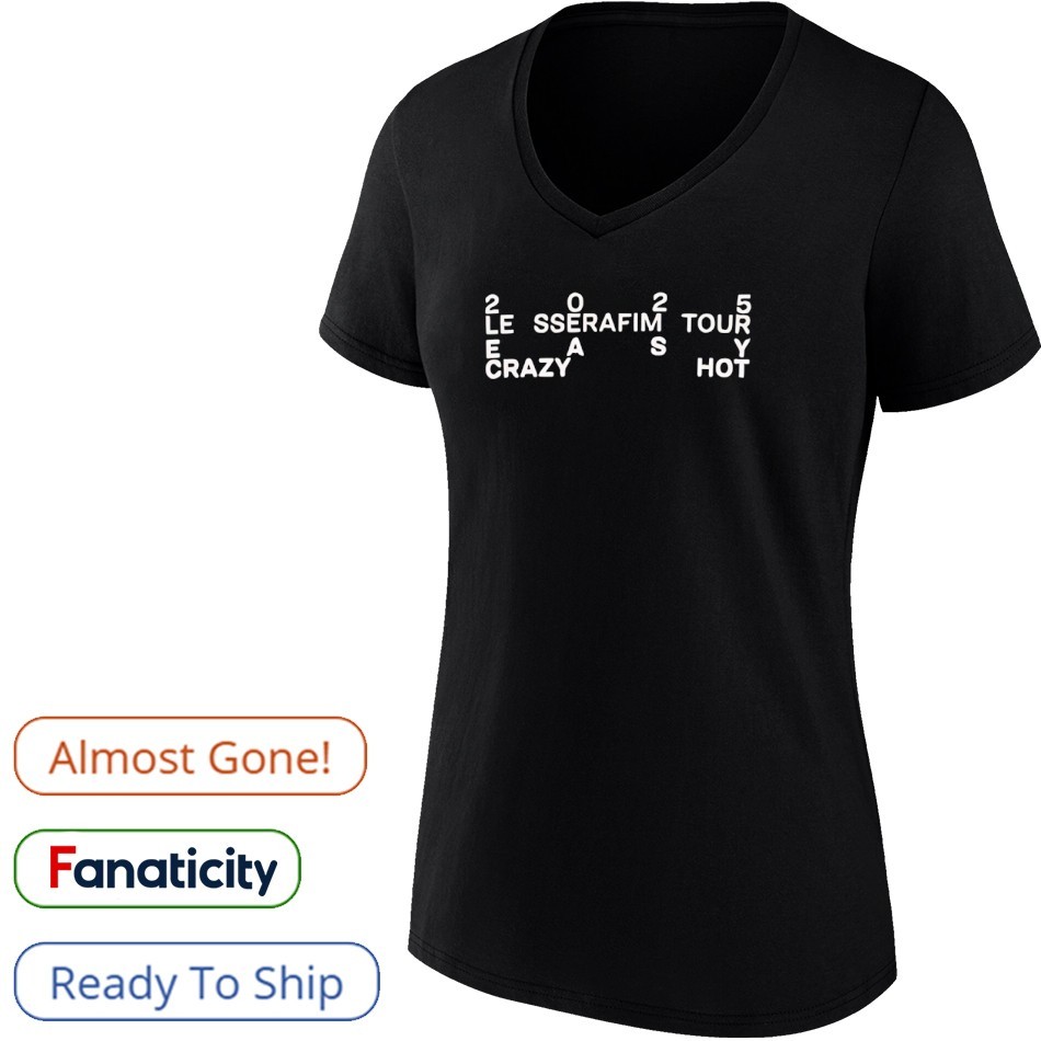 LE SSERAFIM TOUR MERCH SHIRT 新品未使用 L Le sserafim tour easy crazy hot 2025 shirt, hoodie, sweater