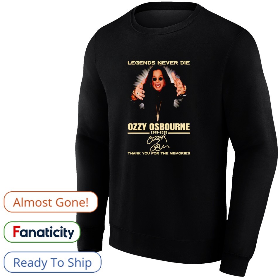 Legends Never Die Ozzy Osbourne 1948-2025 Thank You For The