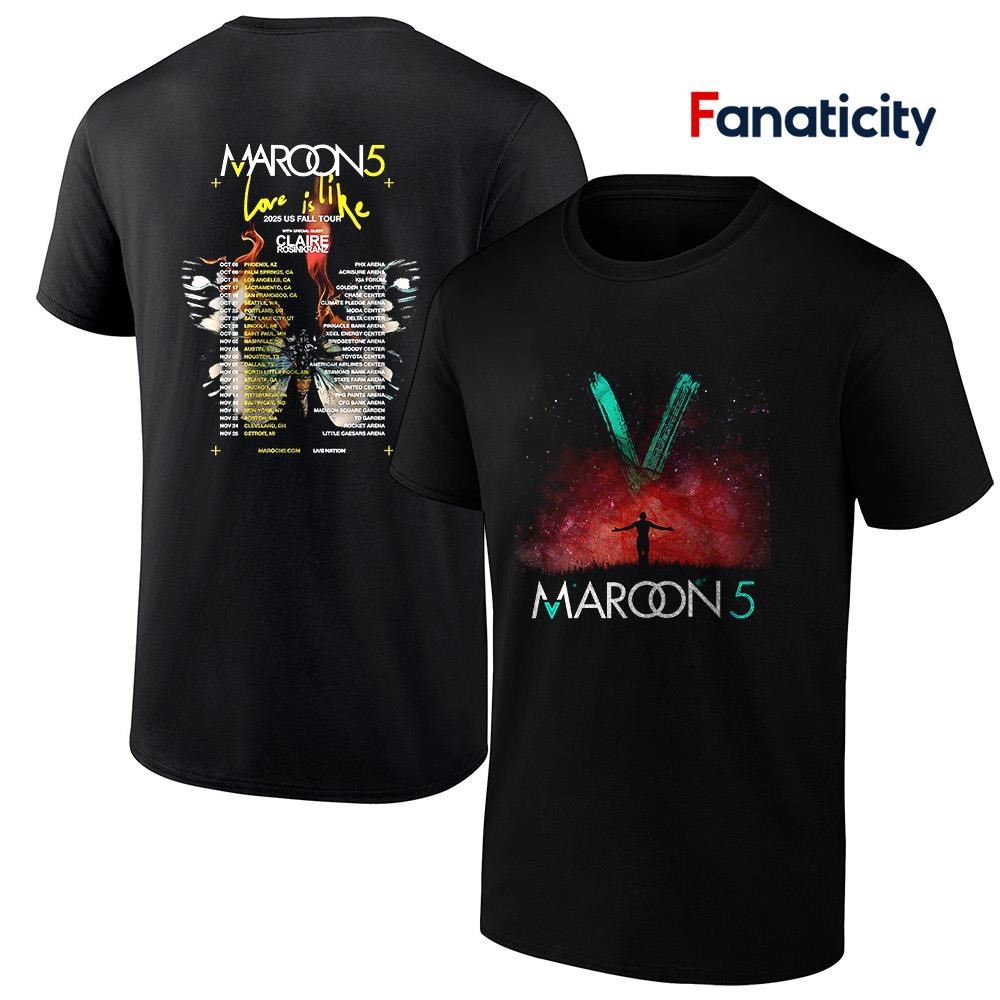 Maroon5  ツアーTシャツ maroon 5 tshirt 2008 tour black new large | eBay