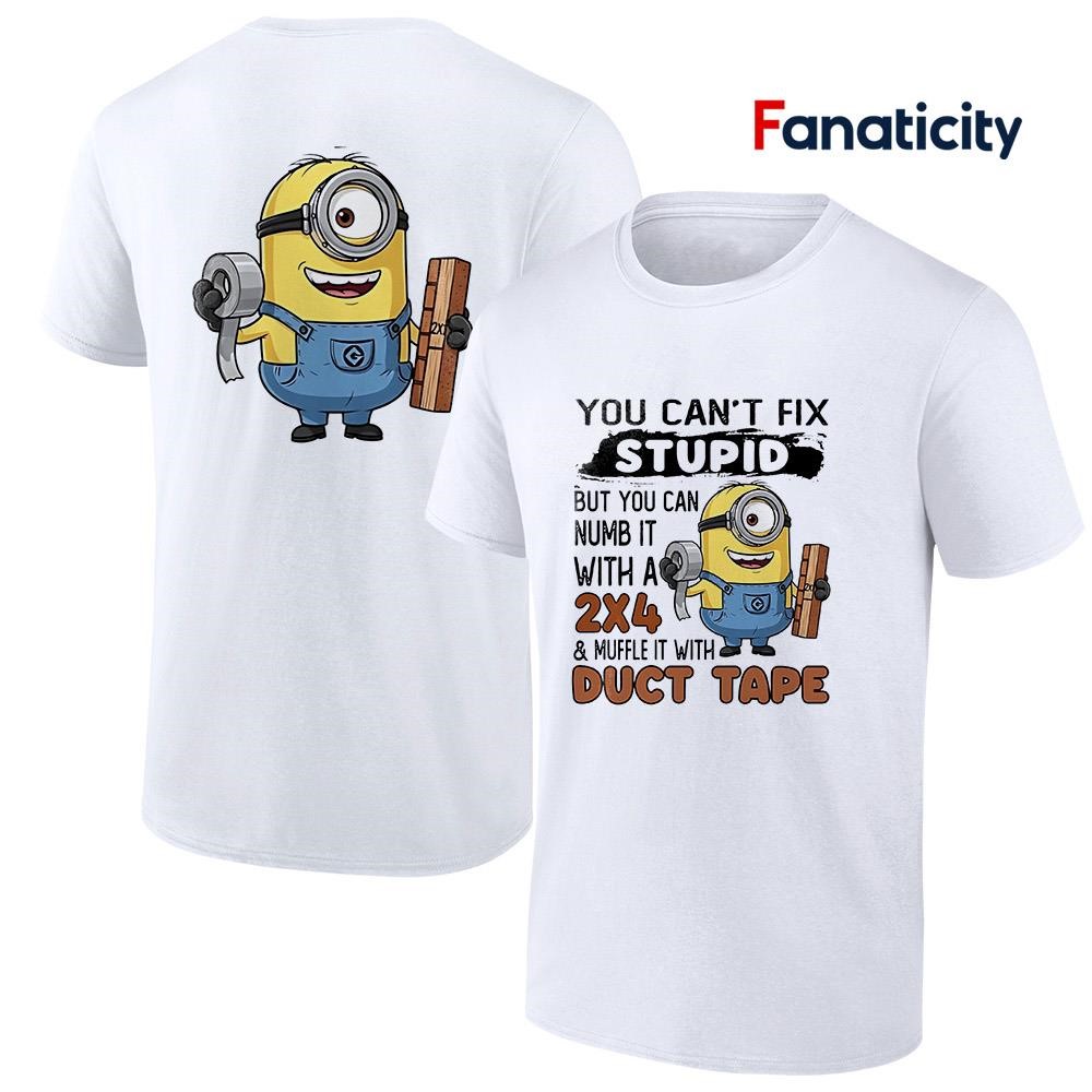 トップス SS24 FCRBforKids MINIONS S/S PRACTICETOP Minions you can't fix stupid but you can numb it with a 2x4