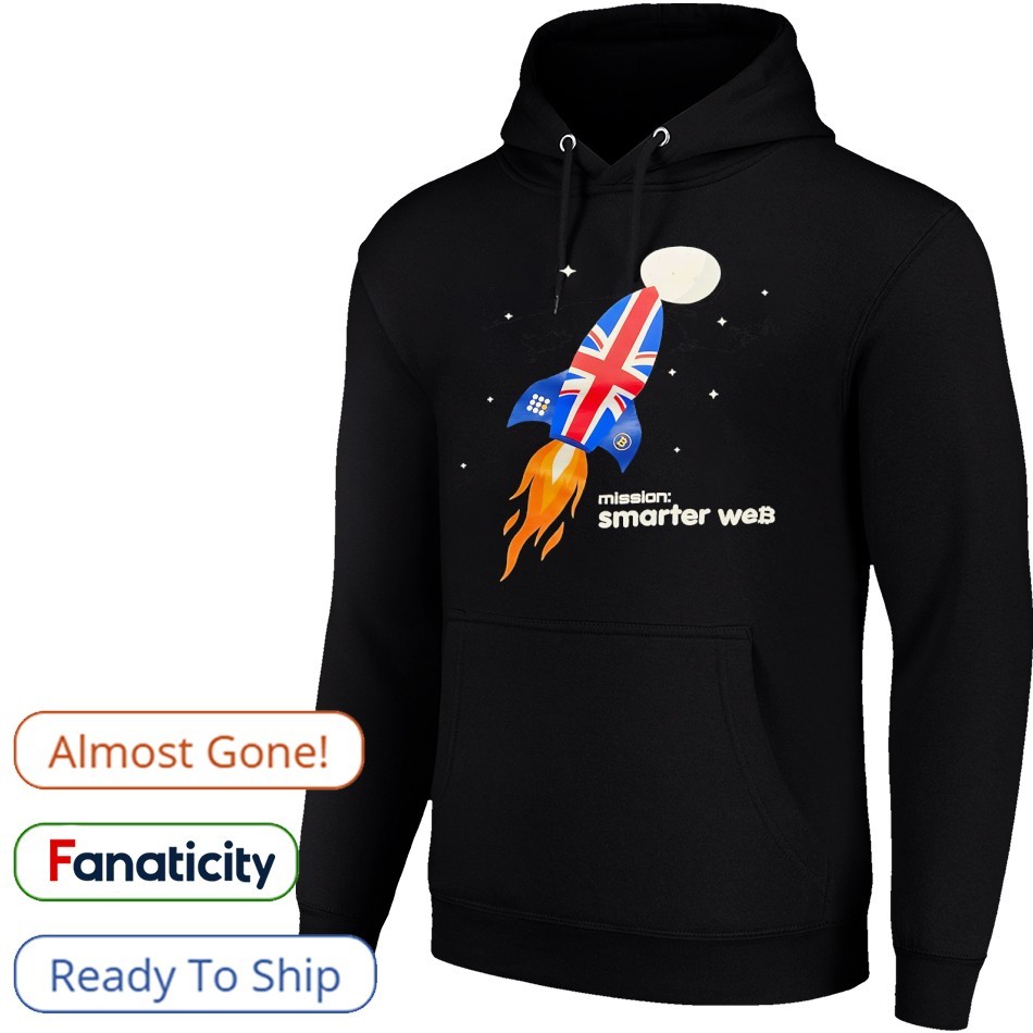 Mission smarter web bitcoin England rocket space shirt