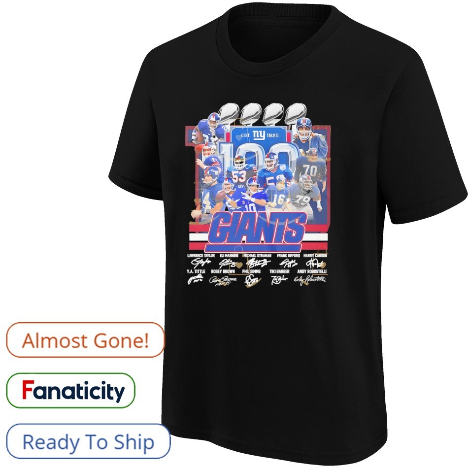 New York Giants Est 1925 Signatures Team Shirt, hoodie