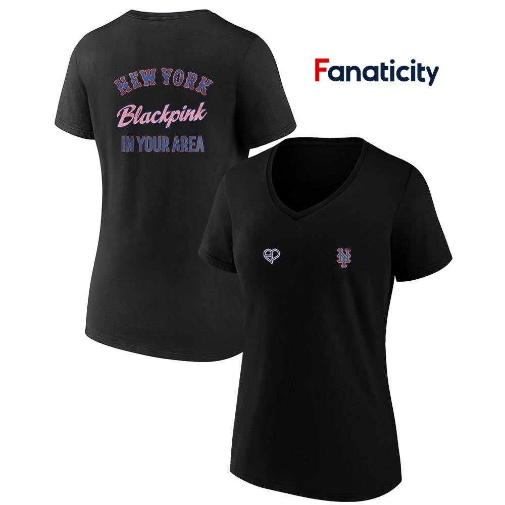 BLACKPINK Tシャツ NORTH AMERICA New York Mets x Blackpink in your area World Tour 2025 shirt