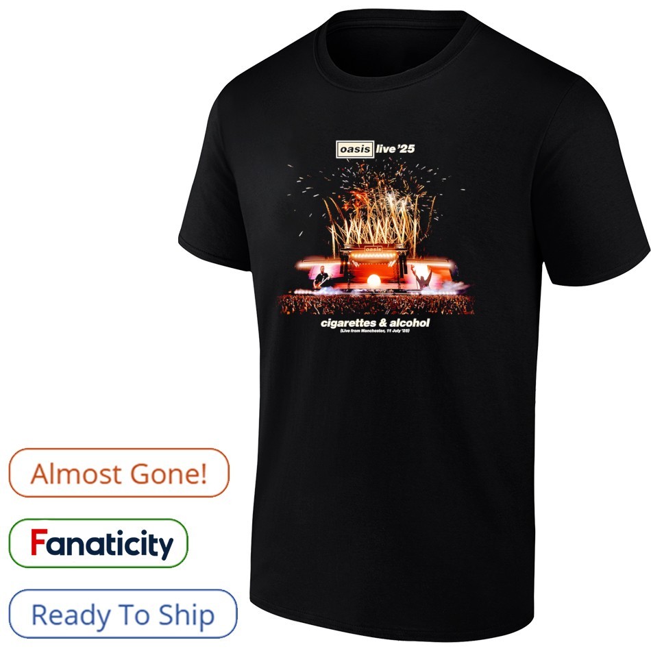 Manchester購入 正規品 oasis Live'25 Tシャツ M Oasis Live '25 T Shirts