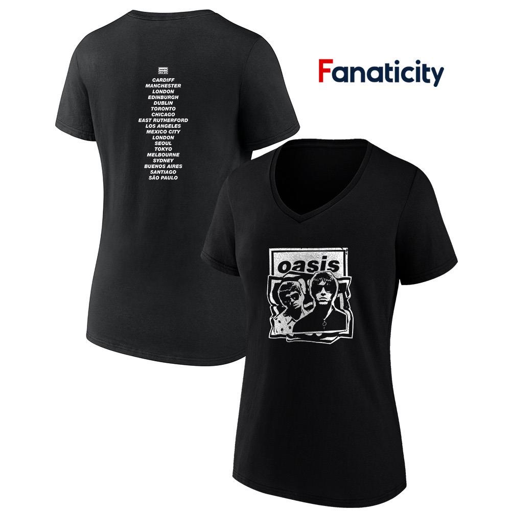 oasis live'25 ツアーTシャツ OASIS Live 25 Tour 2025 Vintage Harajuku Summer Unisex O