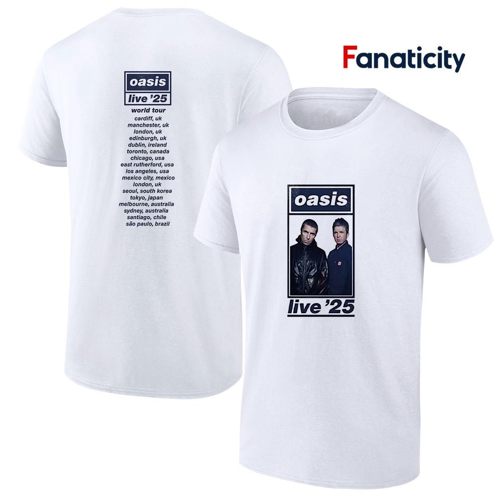 oasis Tシャツ Mサイズ live '25 CARDIFF oasis Tシャツ Live'25 MANCHESTER - メルカリ
