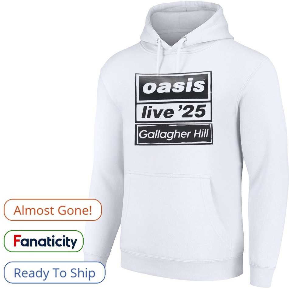 house on the hill 2025s/s Tシャツ Tile 80 Oasis live 2025 Gallagher Hill shirt, hoodie, sweater, long