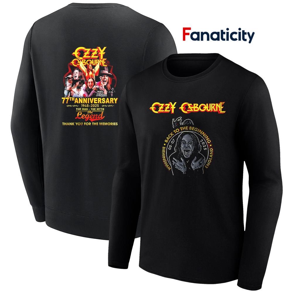 Ozzy Osbourne 77th anniversary 1948 2025 thank you for the