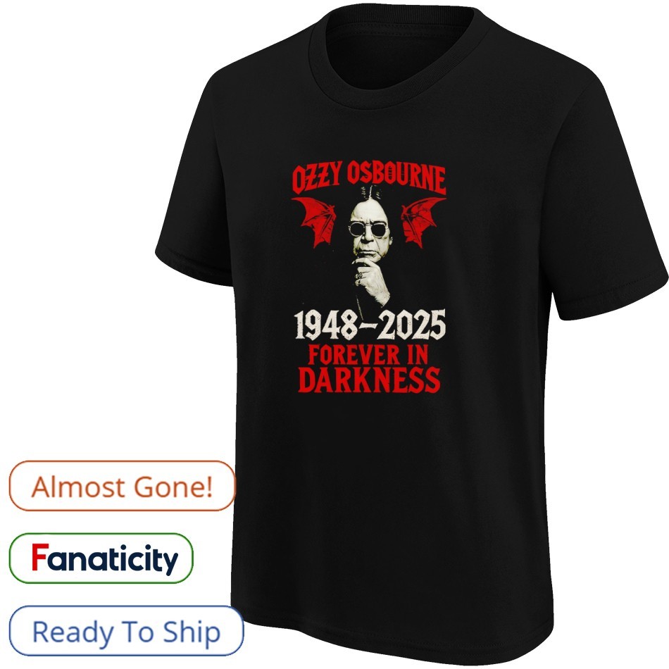 OZZY OSBOURNE Tシャツ Ozzy Osbourne Memorial 1943 2025 graphic shirt, hoodie