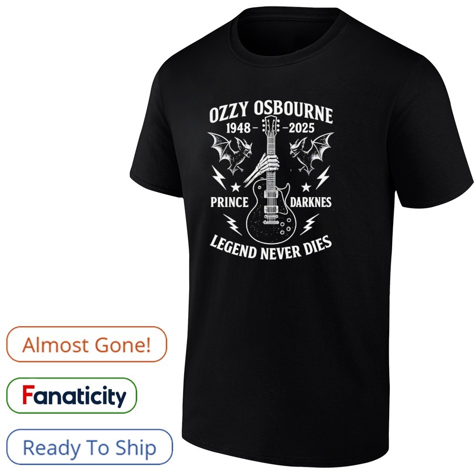 Ozzy Osbourne Legend Never Dies 1948-2025 Prince Darkness