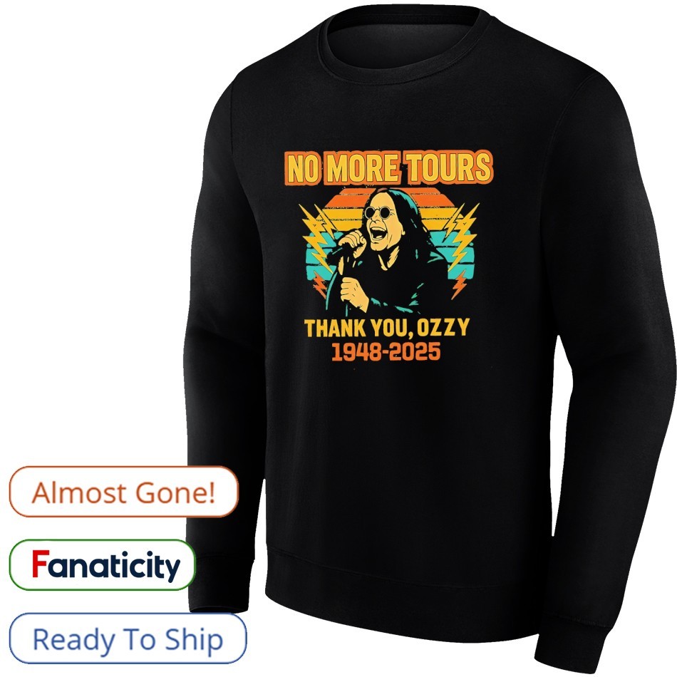 Ozzy Osbourne no more tours thank you 1948 2025 shirt