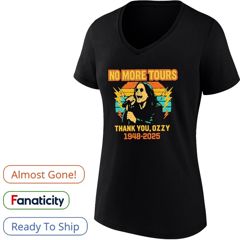 Ozzy Osbourne no more tours thank you 1948 2025 shirt