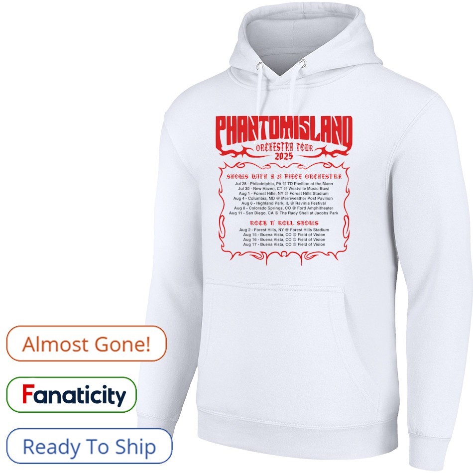 Phantom Island orchestra tour 2025 shirt, hoodie, sweater