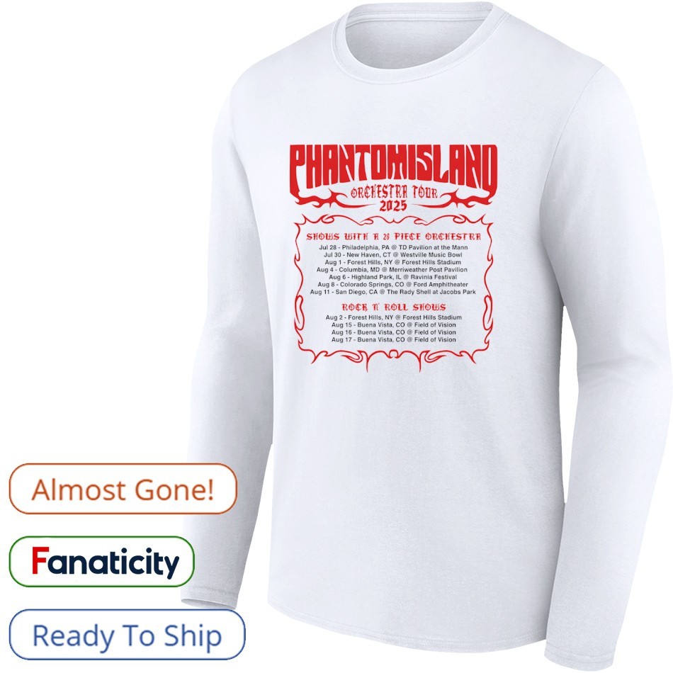 Phantom Island orchestra tour 2025 shirt, hoodie, sweater