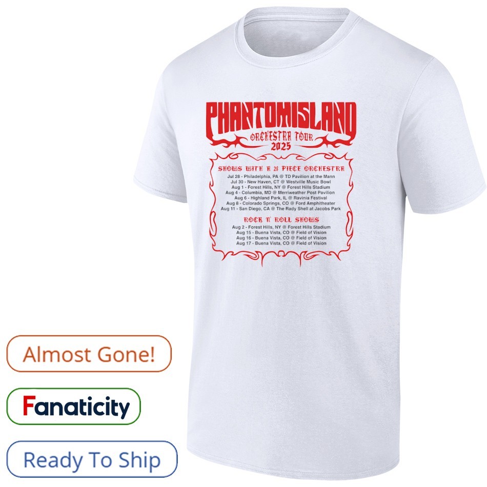 Phantom Island orchestra tour 2025 shirt, hoodie, sweater