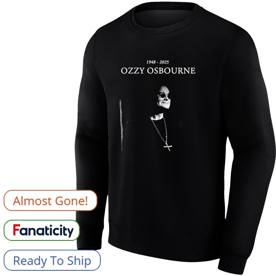 mo'oji RIP Ozzy Osbourne 1948-2025 Thanks For The Memories Shirt