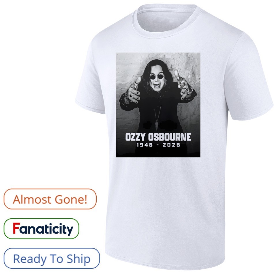mo'oji RIP Ozzy Osbourne Legend 1948-2025 Rest in Power shirt