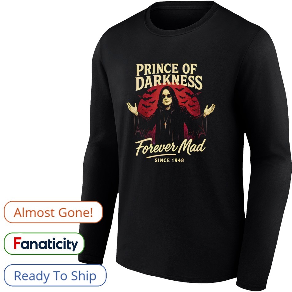 オベントウ Rip Ozzy Osbourne 1948-2025 The Prince Of Darkness Shirt