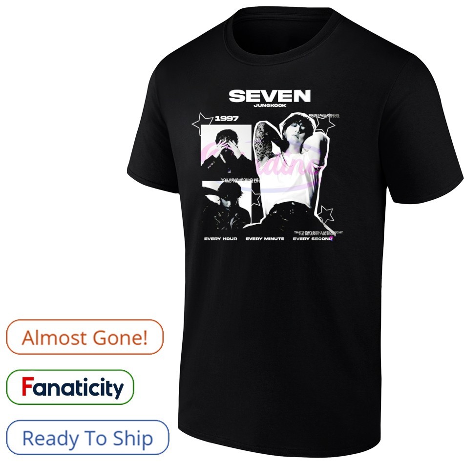 BTS　Jung Kook　SEVEN　SHIRT BTS Jung Kook 'SEVEN' Official MD Merch Shirt + Tracking