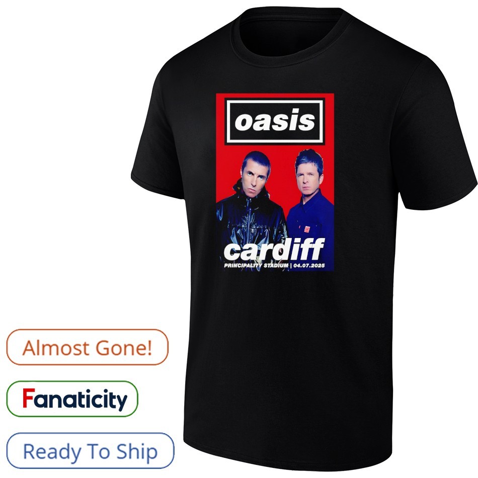 Show Oasis 2025 Cardiff Poster Shirt, hoodie, sweater, long