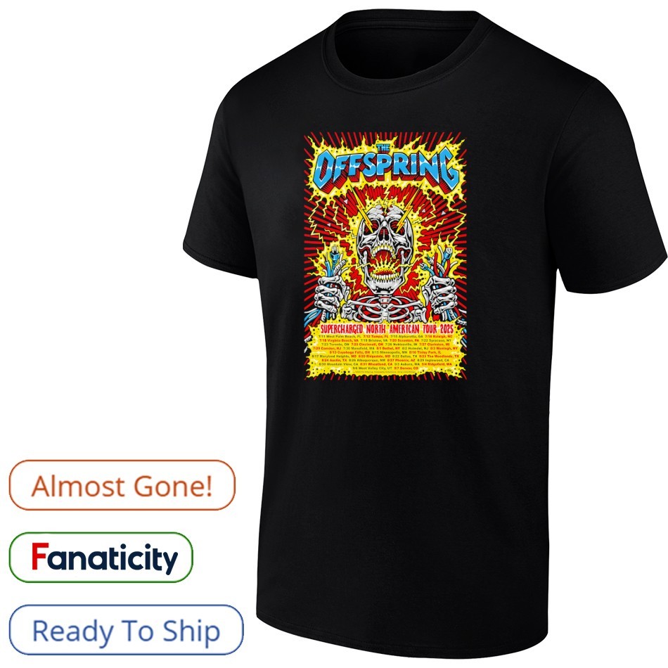 THE OFFSPRING 2025ツアーTシャツ「M」サイズ&ツアーフライヤー The Offspring Worldwide In 25 North American Merch